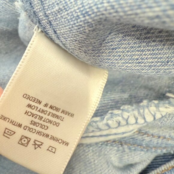 TGLA Denim Jacket Rhinestone Fringe Size M Light Wash Western Cowgirl Jean Coat - Picture 10 of 16